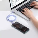 Baseus Baseus Crystal Shine Series kabel przewód USB do szybkiego ładowania i transferu danych USB Typ C - USB Typ C 100W 1,2m fioletow