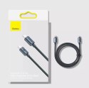 Baseus Baseus Crystal Shine Series kabel przewód USB do szybkiego ładowania i transferu danych USB Typ C - USB Typ C 100W 1,2m niebiesk
