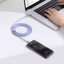Baseus Baseus Crystal Shine Series kabel przewód USB do szybkiego ładowania i transferu danych USB Typ C - USB Typ C 100W 2m fioletowy 