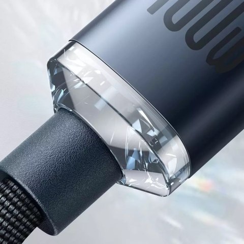 Baseus Baseus Crystal Shine Series kabel przewód USB do szybkiego ładowania i transferu danych USB Typ C - USB Typ C 100W 2m fioletowy Baseus Baseus Crystal Shine Series kabel przewód USB do szybkiego ładowania i transferu danych USB Typ C - USB Typ C 100W 2m fioletowy