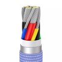 Baseus Baseus Crystal Shine Series kabel przewód USB do szybkiego ładowania i transferu danych USB Typ C - USB Typ C 100W 2m fioletowy 