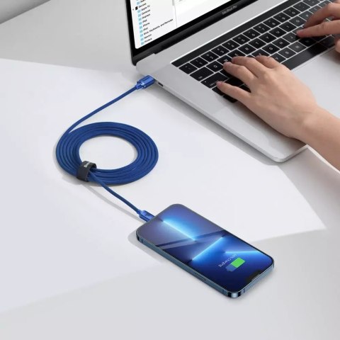 Baseus Baseus Crystal Shine Series kabel przewód USB do szybkiego ładowania i transferu danych USB Typ C - USB Typ C 100W 2m niebieski Baseus Baseus Crystal Shine Series kabel przewód USB do szybkiego ładowania i transferu danych USB Typ C - USB Typ C 100W 2m niebieski