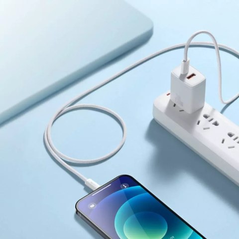 Baseus Baseus Dynamic kabel USB Typ C - Lightning Power Delivery 20W 1m biały (CALD000002) Baseus Baseus Dynamic kabel USB Typ C - Lightning Power Delivery 20W 1m biały (CALD000002)
