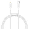 Baseus Baseus Superior kabel USB Typ C - Lightning Power Delivery 20 W 1 m Biały (CATLYS-A02)