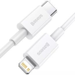 Baseus Baseus Superior kabel USB Typ C - Lightning Power Delivery 20 W 1 m Biały (CATLYS-A02)