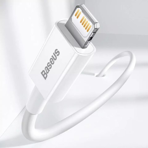 Baseus Baseus Superior kabel USB Typ C - Lightning Power Delivery 20 W 1 m Biały (CATLYS-A02) Baseus Baseus Superior kabel USB Typ C - Lightning Power Delivery 20 W 1 m Biały (CATLYS-A02)
