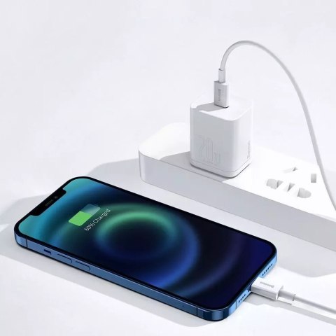 Baseus Baseus Superior kabel USB Typ C - Lightning Power Delivery 20 W 1 m Biały (CATLYS-A02) Baseus Baseus Superior kabel USB Typ C - Lightning Power Delivery 20 W 1 m Biały (CATLYS-A02)