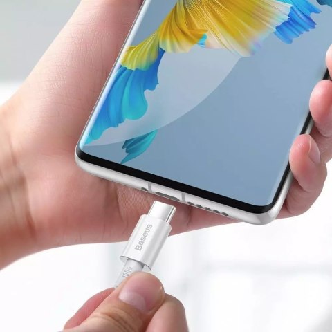 Baseus Baseus Superior kabel przewód USB Typ C - USB Typ C szybkie ładowanie Quick Charge / Power Delivery / FCP 100W 5A 20V 1m biały ( Baseus Baseus Superior kabel przewód USB Typ C - USB Typ C szybkie ładowanie Quick Charge / Power Delivery / FCP 100W 5A 20V 1m biały (
