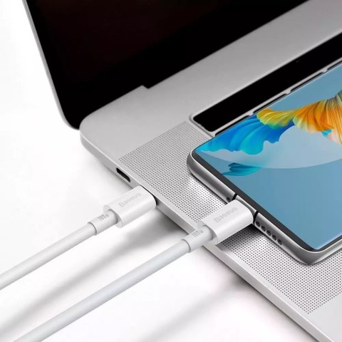 Baseus Baseus Superior kabel przewód USB Typ C - USB Typ C szybkie ładowanie Quick Charge / Power Delivery / FCP 100W 5A 20V 1m biały ( Baseus Baseus Superior kabel przewód USB Typ C - USB Typ C szybkie ładowanie Quick Charge / Power Delivery / FCP 100W 5A 20V 1m biały (