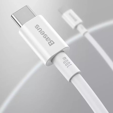 Baseus Baseus Superior kabel przewód USB Typ C - USB Typ C szybkie ładowanie Quick Charge / Power Delivery / FCP 100W 5A 20V 1m biały ( Baseus Baseus Superior kabel przewód USB Typ C - USB Typ C szybkie ładowanie Quick Charge / Power Delivery / FCP 100W 5A 20V 1m biały (