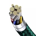 Baseus Baseus kabel USB Typ C - USB Typ C 100W (20V / 5A) Power Delivery z wyświetlaczem ekranem miernik mocy 2m zielony (CATSK-C06)