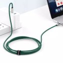 Baseus Baseus kabel USB Typ C - USB Typ C 100W (20V / 5A) Power Delivery z wyświetlaczem ekranem miernik mocy 2m zielony (CATSK-C06)