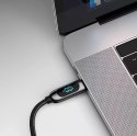 Baseus Baseus kabel USB Typ C - USB Typ C 100W (20V / 5A) Power Delivery z wyświetlaczem ekranem miernik mocy 2m zielony (CATSK-C06)