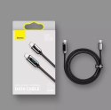 Baseus Baseus kabel USB Typ C - USB Typ C 100W (20V / 5A) Power Delivery z wyświetlaczem ekranem miernik mocy 2m zielony (CATSK-C06)