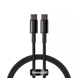 Baseus Baseus kabel USB Typ C - USB Typ C szybkie ładowanie Power Delivery Quick Charge 100 W 5 A 1 m czarny (CATWJ-01)
