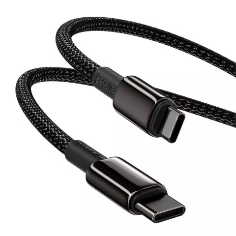 Baseus Baseus kabel USB Typ C - USB Typ C szybkie ładowanie Power Delivery Quick Charge 100 W 5 A 1 m czarny (CATWJ-01) Baseus Baseus kabel USB Typ C - USB Typ C szybkie ładowanie Power Delivery Quick Charge 100 W 5 A 1 m czarny (CATWJ-01)