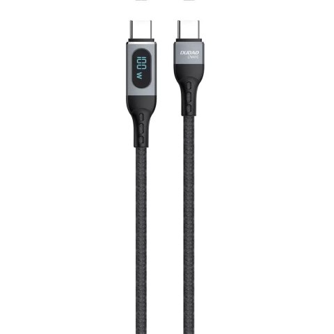 Dudao Dudao kabel USB Typ C - USB Typ C szybkie ładowanie PD 100W czarny (L7MaxC)