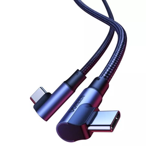 UGreen Ugreen kątowy kabel USB Typ C - USB Typ C Quick Charge Power Delivery 100 W 5 A 1 m czarny (US335 70696) UGreen Ugreen kątowy kabel USB Typ C - USB Typ C Quick Charge Power Delivery 100 W 5 A 1 m czarny (US335 70696)