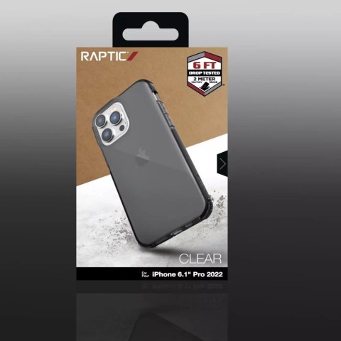 Raptic Raptic Clear Case etui iPhone 14 Pro pancerny pokrowiec szary Raptic Raptic Clear Case etui iPhone 14 Pro pancerny pokrowiec szary