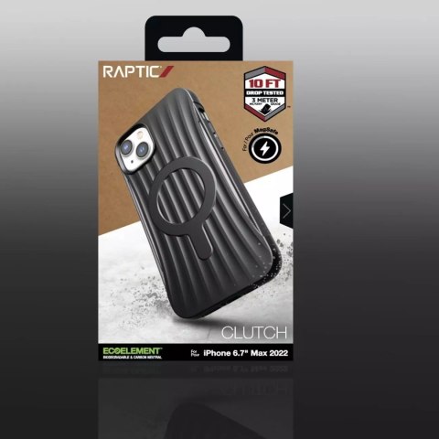 Raptic Raptic Clutch Built Case etui iPhone 14 Plus z MagSafe pokrowiec plecki czarny Raptic Raptic Clutch Built Case etui iPhone 14 Plus z MagSafe pokrowiec plecki czarny