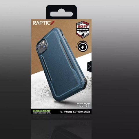 Raptic Raptic Fort Case etui iPhone 14 Plus z MagSafe pancerny pokrowiec niebieski Raptic Raptic Fort Case etui iPhone 14 Plus z MagSafe pancerny pokrowiec niebieski