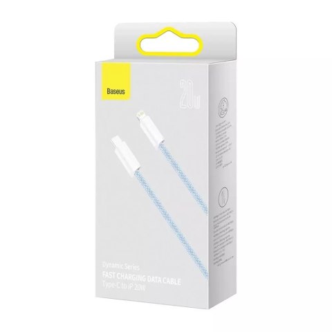 Baseus Baseus Dynamic kabel USB Typ C - Lightning Power Delivery 20W 1m niebieski (CALD000003) Baseus Baseus Dynamic kabel USB Typ C - Lightning Power Delivery 20W 1m niebieski (CALD000003)