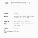 Baseus Baseus Dynamic kabel USB Typ C - Lightning Power Delivery 20W 1m niebieski (CALD000003)
