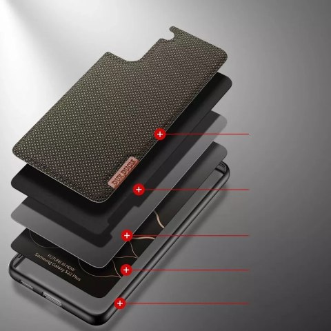 Dux Ducis Dux Ducis Fino etui pokrowiec pokryty nylonowym materiałem Samsung Galaxy S22+ (S22 Plus) zielony Dux Ducis Dux Ducis Fino etui pokrowiec pokryty nylonowym materiałem Samsung Galaxy S22+ (S22 Plus) zielony