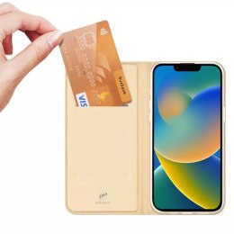 Dux Ducis Dux Ducis Skin Pro kabura etui pokrowiec z klapką iPhone 14 Plus złoty