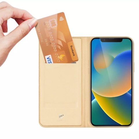 Dux Ducis Dux Ducis Skin Pro kabura etui pokrowiec z klapką iPhone 14 złoty Dux Ducis Dux Ducis Skin Pro kabura etui pokrowiec z klapką iPhone 14 złoty