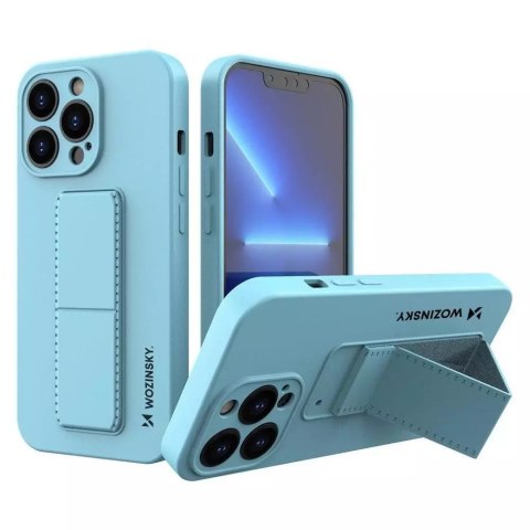 Wozinsky Wozinsky Kickstand Case silikonowe etui z podstawką iPhone 13 Pro Max jasnoniebieskie Wozinsky Wozinsky Kickstand Case silikonowe etui z podstawką iPhone 13 Pro Max jasnoniebieskie
