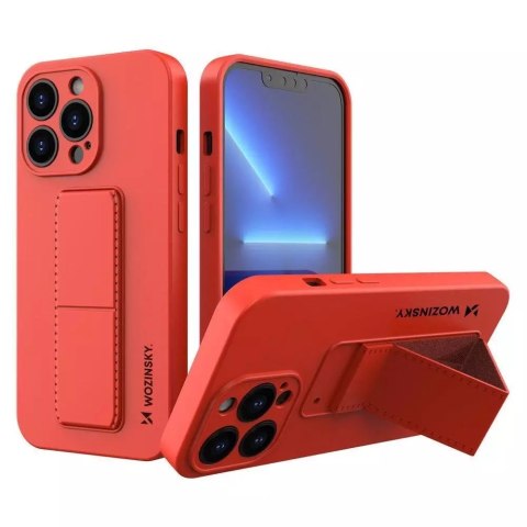 Wozinsky Wozinsky Kickstand Case silikonowe etui z podstawką iPhone 13 czerwone Wozinsky Wozinsky Kickstand Case silikonowe etui z podstawką iPhone 13 czerwone