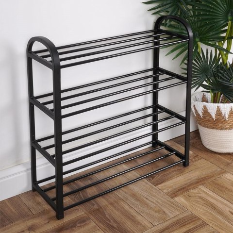 VILDE REGAŁ METALOWY PÓŁKA NA BUTY 4 POZIOMY 569732 VILDE REGAŁ METALOWY PÓŁKA NA BUTY 4 POZIOMY 569732