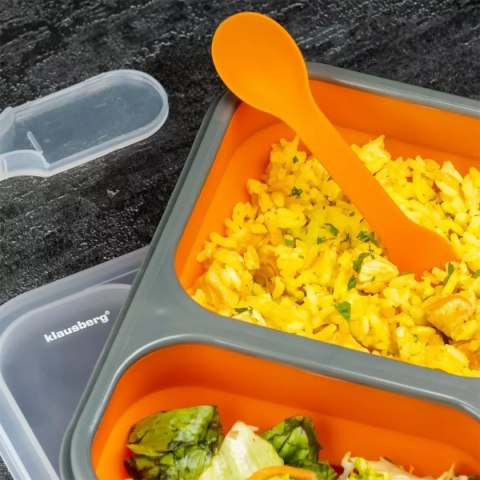 KLAUSBERG SILIKONOWY SKŁADANY LUNCH BOX KLAUSBERG KB-7023 KLAUSBERG SILIKONOWY SKŁADANY LUNCH BOX KLAUSBERG KB-7023