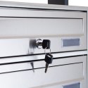 E-hurtownia SKRZYNKA POCZTOWA LOKATORSKA 2X4 STAL NIERDZEWNA