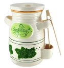 ALPENBURG SŁÓJ CERAMICZNY DO OGÓRKÓW 2L+ SZCZYPCE