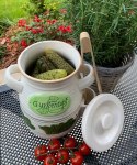 ALPENBURG SŁÓJ CERAMICZNY DO OGÓRKÓW 2L+ SZCZYPCE