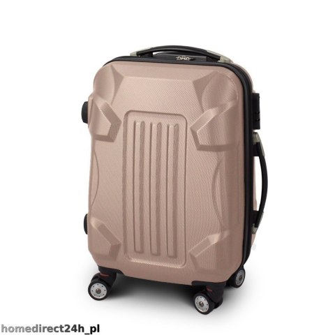 E-hurtownia Walizka podróżna ABS ARMOR rozmiar M Beżowy E-hurtownia Walizka podróżna ABS ARMOR rozmiar M Beżowy