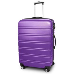 E-hurtownia Walizka podróżna ABS LINE rozmiar XL Fioletowy