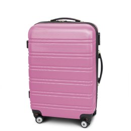 E-hurtownia Walizka podróżna ABS LINE rozmiar XL Jasny różowy
