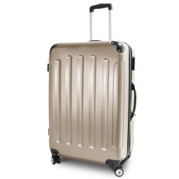 E-hurtownia Walizka podróżna ABS STRIPES rozmiar XL Beżowy