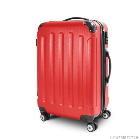 E-hurtownia Walizka podróżna ABS STRIPES rozmiar XL CZERWONY E-hurtownia Walizka podróżna ABS STRIPES rozmiar XL CZERWONY