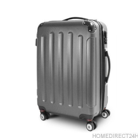 E-hurtownia Walizka podróżna ABS STRIPES rozmiar XL Ciemny szary E-hurtownia Walizka podróżna ABS STRIPES rozmiar XL Ciemny szary