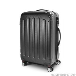E-hurtownia Walizka podróżna ABS STRIPES rozmiar XL Czarny