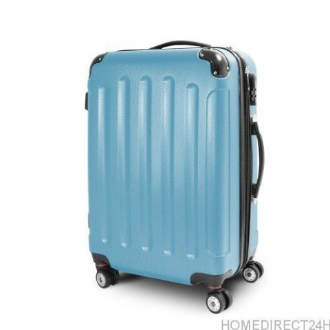 E-hurtownia Walizka podróżna ABS STRIPES rozmiar XL Jasny niebieski E-hurtownia Walizka podróżna ABS STRIPES rozmiar XL Jasny niebieski