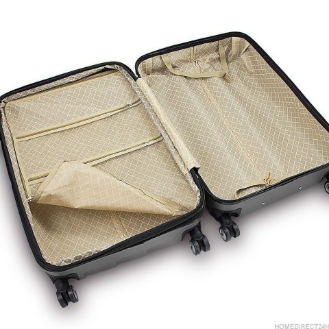 E-hurtownia Walizka podróżna ABS STRIPES rozmiar XL Jasny niebieski E-hurtownia Walizka podróżna ABS STRIPES rozmiar XL Jasny niebieski