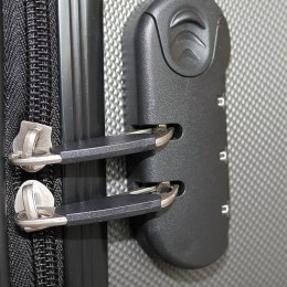 E-hurtownia Walizka podróżna ABS STRIPES rozmiar M Zielony