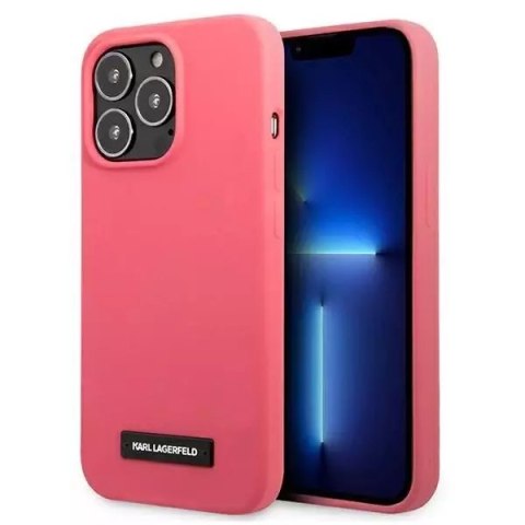 Karl Lagerfeld Karl Lagerfeld KLHCP13XSLMP1PI iPhone 13 Pro Max 6,7" hardcase fuksja/fuchsia Silicone Plaque Karl Lagerfeld Karl Lagerfeld KLHCP13XSLMP1PI iPhone 13 Pro Max 6,7" hardcase fuksja/fuchsia Silicone Plaque