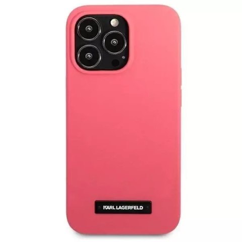 Karl Lagerfeld Karl Lagerfeld KLHCP13XSLMP1PI iPhone 13 Pro Max 6,7" hardcase fuksja/fuchsia Silicone Plaque Karl Lagerfeld Karl Lagerfeld KLHCP13XSLMP1PI iPhone 13 Pro Max 6,7" hardcase fuksja/fuchsia Silicone Plaque