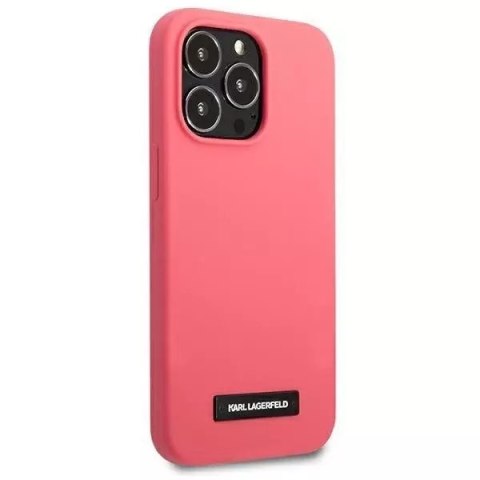 Karl Lagerfeld Karl Lagerfeld KLHCP13XSLMP1PI iPhone 13 Pro Max 6,7" hardcase fuksja/fuchsia Silicone Plaque Karl Lagerfeld Karl Lagerfeld KLHCP13XSLMP1PI iPhone 13 Pro Max 6,7" hardcase fuksja/fuchsia Silicone Plaque